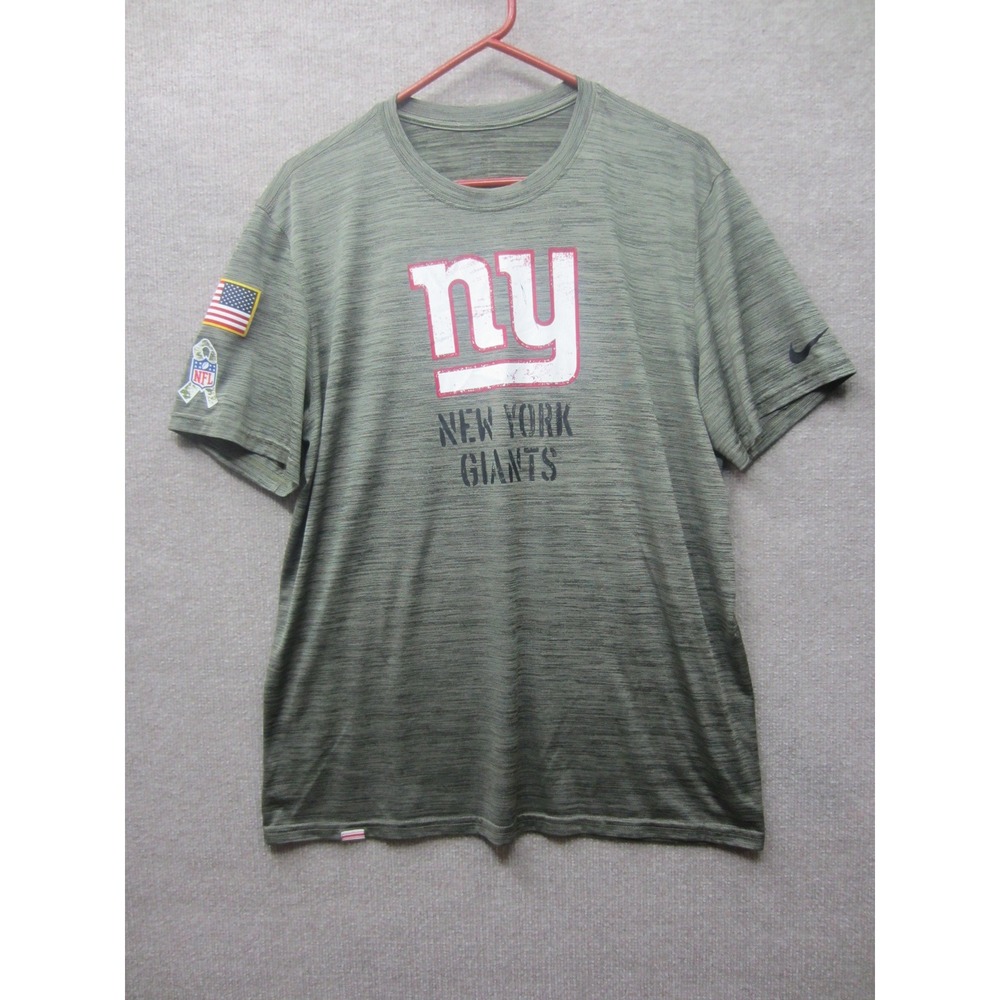 Nike Mens New York Giants Salute to Service Dri-FIT T-Shirt Olive Green XL